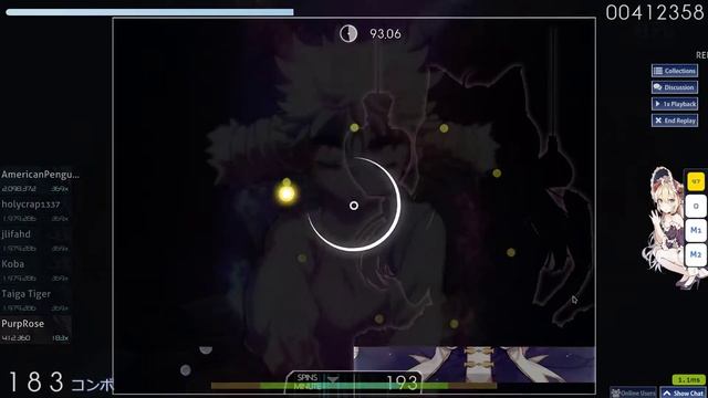 Yuzu - Hyouri Ittai (tv size) [Hard] 3 ★ - [366 Max combo, 94.95 Accuracy] S смотреть онлайн