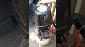 первый холодный запуск лодочного мотрора hdx 5 л.с