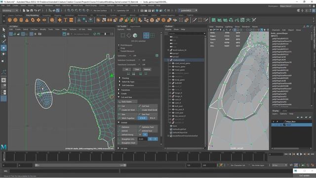 3D Creature Modeling for Games with Maya and ZBrush - Lesson 16 / 22 смотреть онлайн