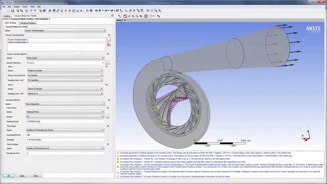 ANSYS CFX: Modeling Fluid Flow in a Vaned Volute using FT-TRS смотреть онлайн