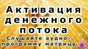 Матрица активации денежного потока! Аудио-программа по технологии Тертышного-Гаряева-Райфа