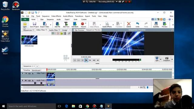 How to make a video Intro using VideoPad. смотреть онлайн