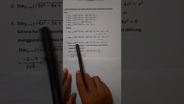 Menghitung nilai limit bentuk soal seperti ini tidak sampai 1 menit. # Mora Bimbel # смотреть онлайн