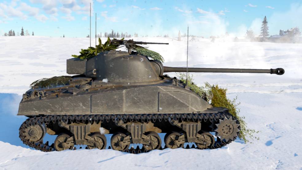 Бой на танке Sherman Ic в War Thunder. смотреть онлайн