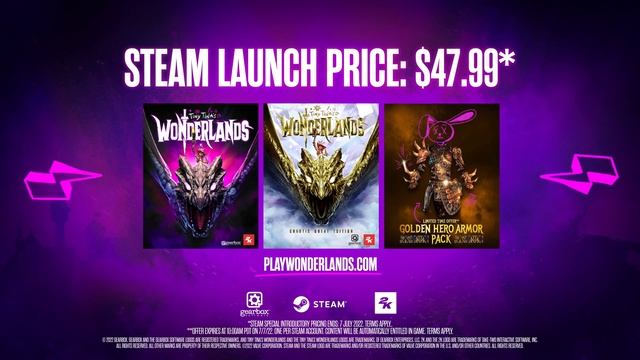 Tiny Tina's Wonderlands - Official Steam Launch Trailer смотреть онлайн