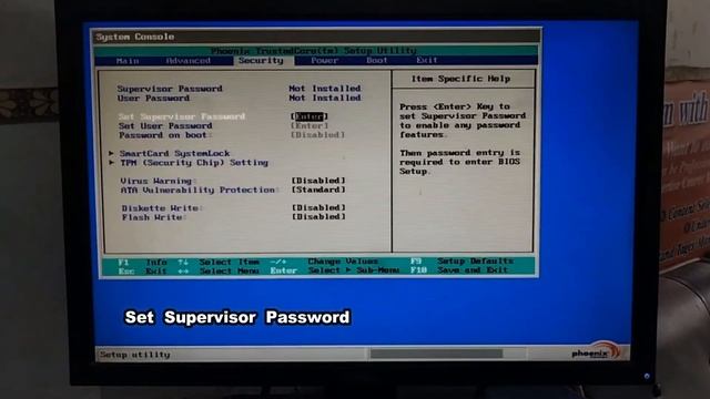 How To Create Setup Password | Supervisor Password  | BIOS Password