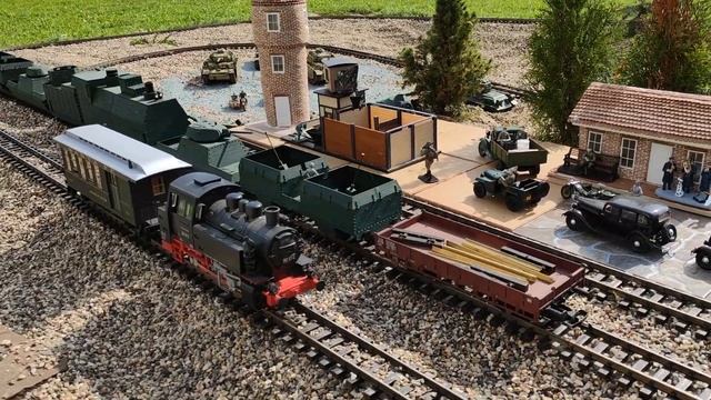 Видеообзор макета действующей садовой железной дороги в масштабе 1:22.5. смотреть онлайн