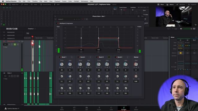Telephone Audio EFFECT in DaVinci Resolve 17 | Quick Tip Tuesday! смотреть онлайн