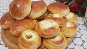 Нам очень понравились!!! пирожки с яблоками в духовке и булочки с творогом|выпечка на кефире|pies