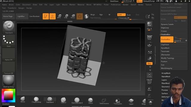Zbrush Tutorial :Shadow box in tamil смотреть онлайн