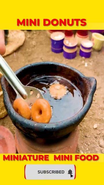 Wait For End! Donuts Miniature Food | Mini Village Food | #shorts #youtubeshorts #viral #food #reel