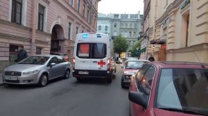 Russian emergency vehicle responding compilation. (police, EMS, fire)
