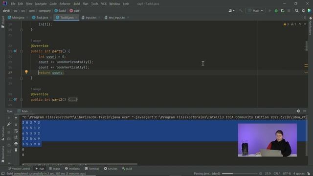 Advent of Code 2022: День 8 — Treetop Tree House, Java смотреть онлайн