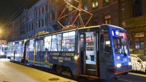 Трамваи ЛВС-86 на маршруте №47 Шаврова-Удельный парк