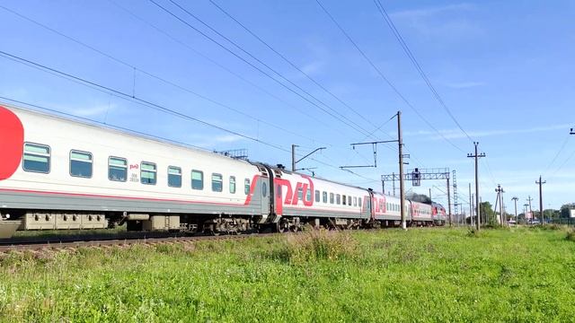 Тепловоз ТЭП70-0248 (СПб-Ростов-на-Дону), ст. СПб-Тов.-Витебский, г.СПб, 11.08.2022г.(4K UHD) смотреть онлайн