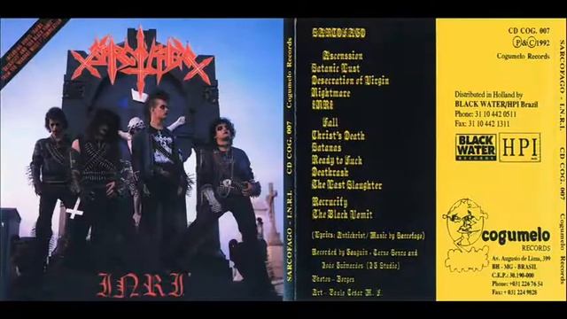 SARCÓFAGO  - I.N.R.I 1987 Full álbum #trashmetal #blackmetal #sarcófago