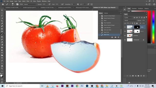 Make Simple Photo Manipulation in Photoshop Tomato and Fish смотреть онлайн