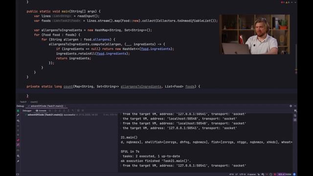 Advent of Code 2020: разработчик из JetBrains решает задачу №21 НЕ на Котлине смотреть онлайн