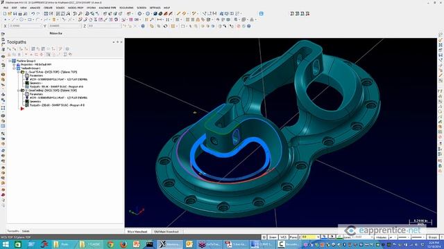 5 Axis swarf and Multi-axis flowline in Mastercam смотреть онлайн