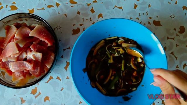 Нежное Мясо по азиатски !!)БЕЗ масла !meat Is Asian! Without OIL!)