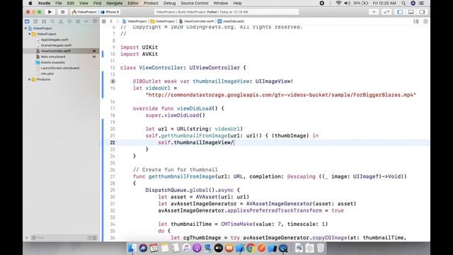How to Generate Thumbnails & Play Video from Video URL in iOS (Swift-5) смотреть онлайн