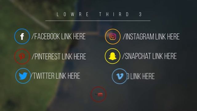 Minimal Social Media Lower thirds : Motion graphics template for Premiere Pro CC смотреть онлайн