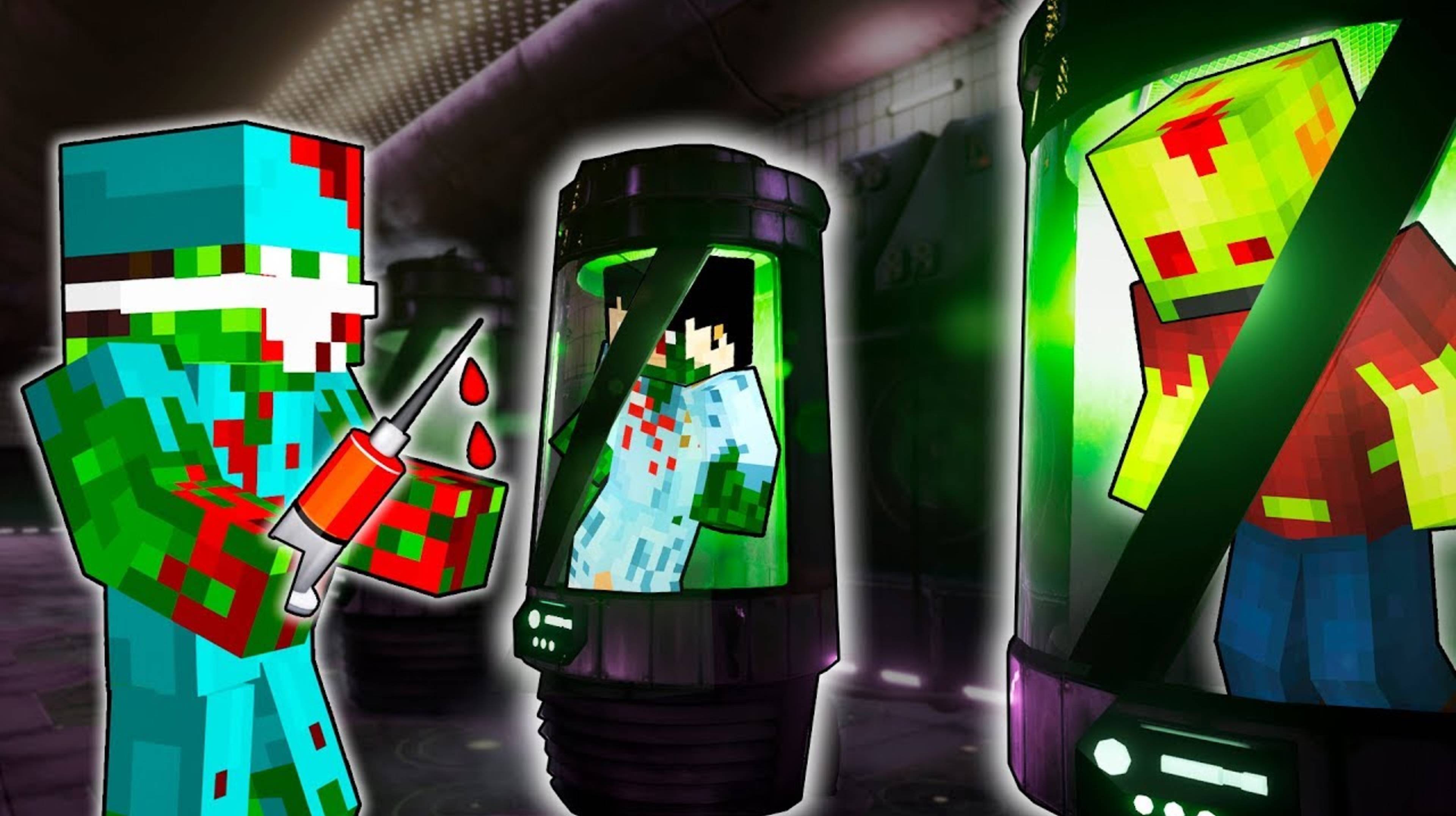 ЗОМБИ В ПРОБИРКАХ. ПОДЗЕМНАЯ ЗОМБИ ЛАБОРАТОРИЯ Z-LAB. ДЕНЬ 29 ЗОМБИ АПОКАЛИПСИС МАЙНКРАФТ смотреть онлайн