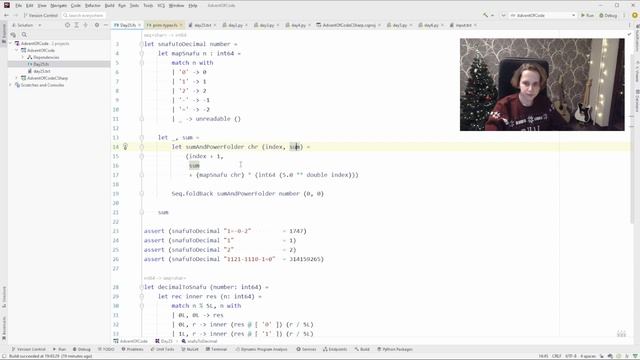Advent of Code 2022: День 25 — Full of Hot Air, F# смотреть онлайн