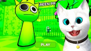 РОБЛОКС ПОБЕГ ИЗ ТЮРЬМЫ ОТ ЗЕЛЁНОГО СПРУНКИ КОТЕНОК КРОНОС