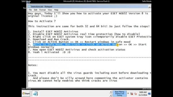 How to lifetime activate crack ESET NOD32 ANTIVIRUS Version  8 0 304 0
