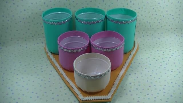 Переделка белых пластиковых бутылок в органайзер для хранения . смотреть онлайн