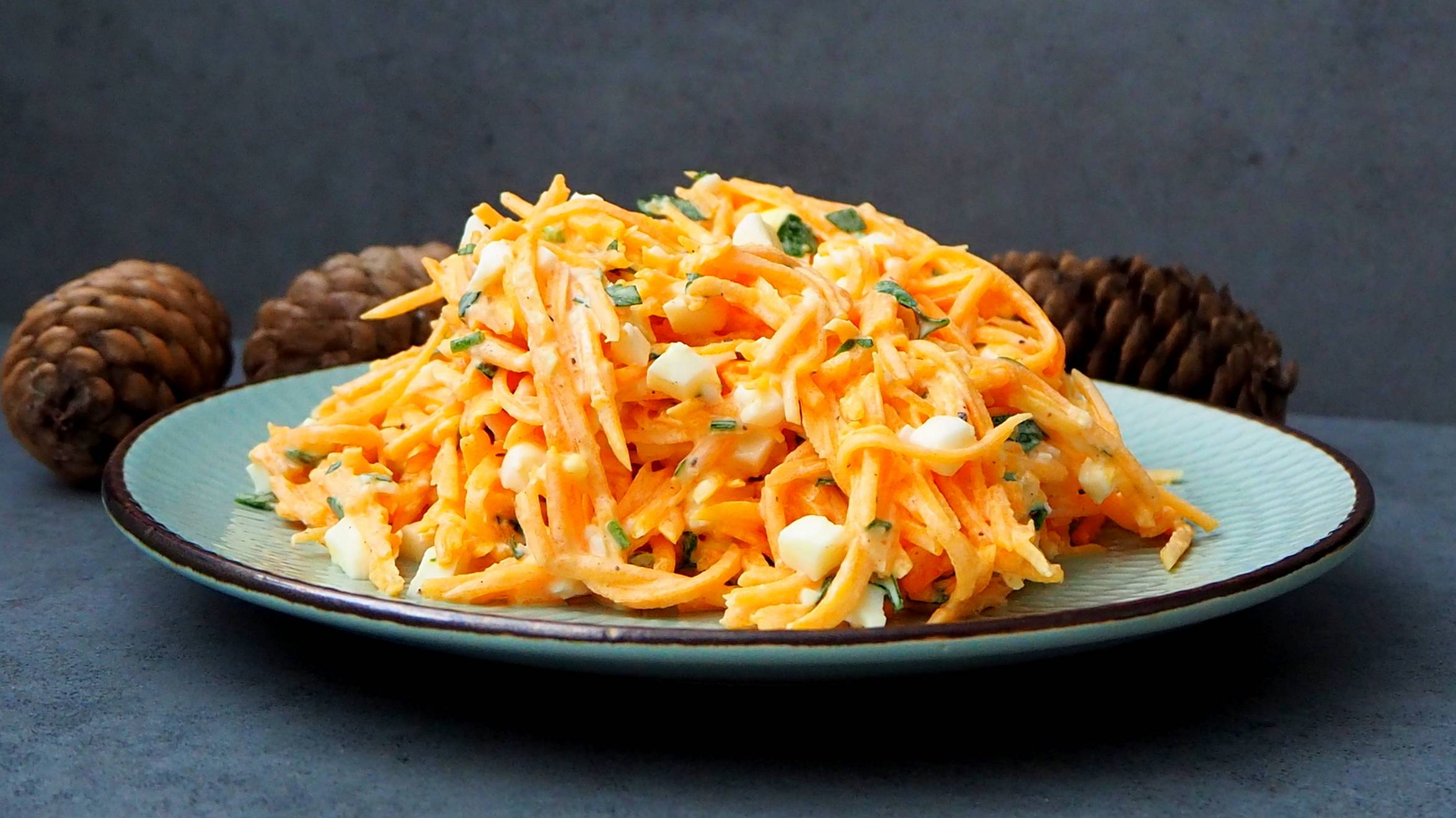 Салат с тыквой. Рецепт салата с тыквой и яйцом. ПП Салат. смотреть онлайн