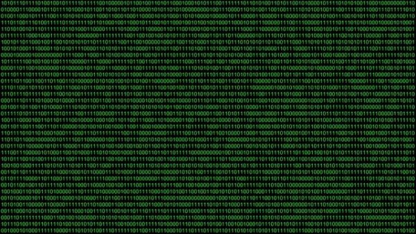 Green Hacker Screen binary code Background Full HD 1 Hour