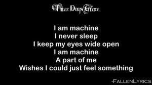 Three Days Grace - I Am Machine [Lyric Video] [HD]