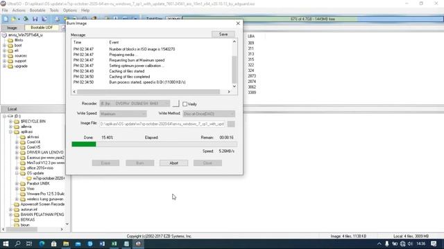 Tutorial Burning DVD dengan ultra ISO - untuk install windows смотреть онлайн