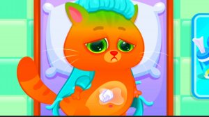Лечим Котику Бубу желудок, купаем его, играем / Игровой развивающий мультфильм для детей/ Видео