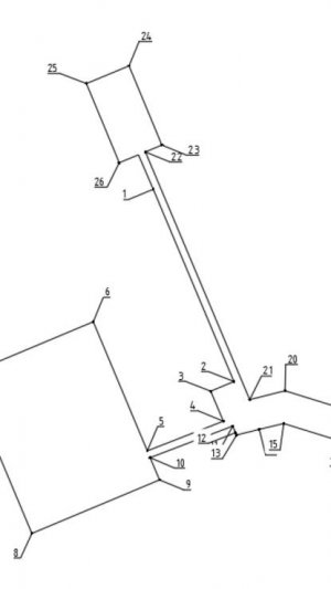 НУМЕРОВАННЫЕ ВЫНОСКИ ПО КОНТУРУ ПОЛИЛИНИИ
