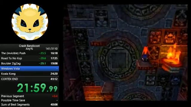 Crash Bandicoot Any% Speedrun in 40:45 смотреть онлайн