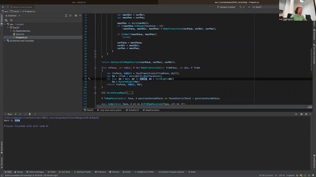 Advent of Code 2022: День 22 — Monkey Map, C# смотреть онлайн