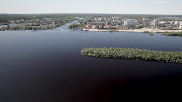 Аэросъёмка.р.Вах #река #вах #излучинск #полноводе #хмао #югра