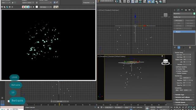 3d max Polustac particles часть-1 смотреть онлайн