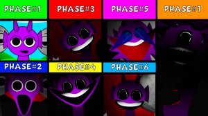 SPRUNKI - СПРУНКИ каждый Отдельно Фаза 1 против Фаза 2, Фаза 3, и Фаза 4, Фаза 5 и Фаза 6 и Фаза 7