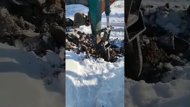 Зуб рыхлитель и траншейный ковш, работа в паре. "Ковши74" смотреть онлайн
