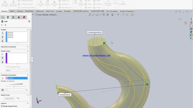 HOOK MODEL USING LOFT IN SOLIDWORKS смотреть онлайн