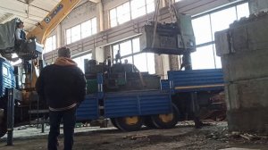 Загружаем тяжелый станок КМУ XCMG SQS200-6