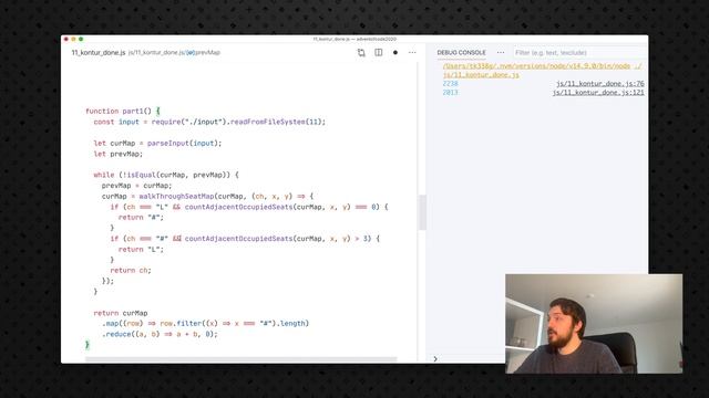 Advent of Code 2020: разбор задачи №11 от Тимура Хазамова смотреть онлайн