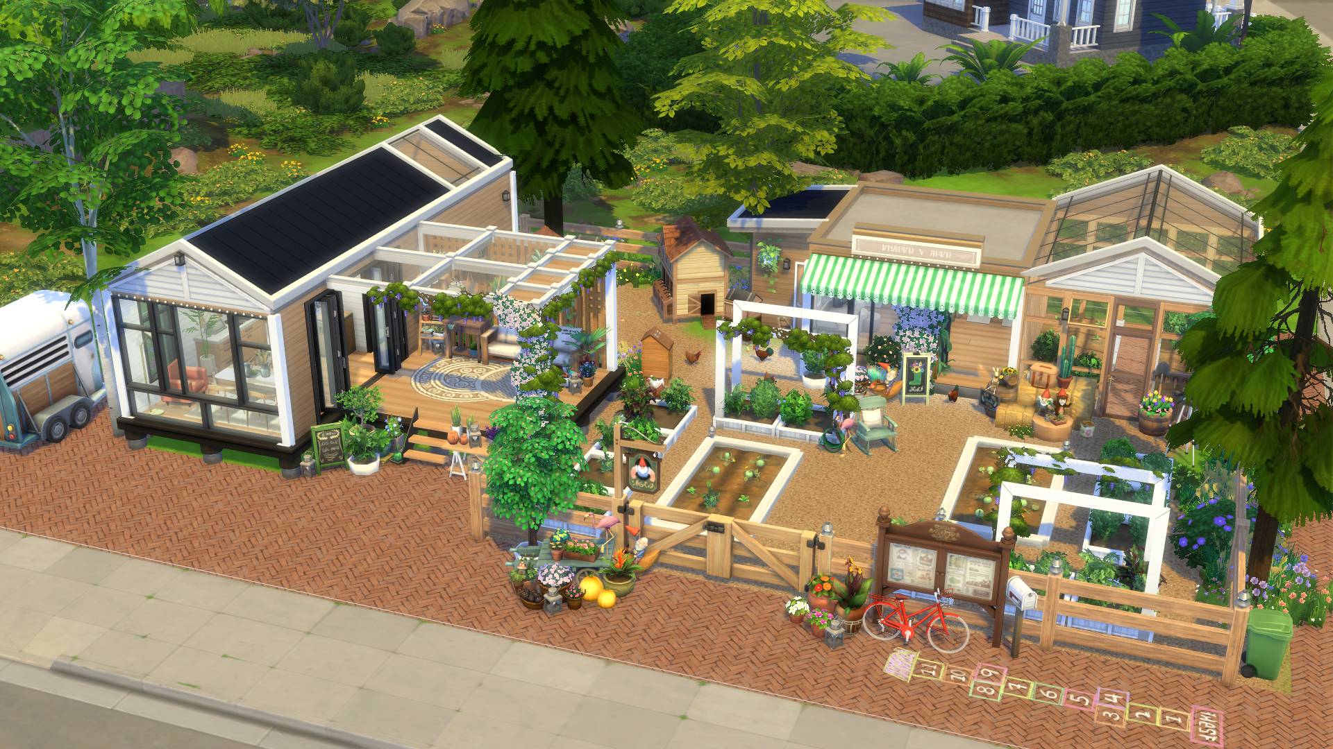 Семейный дом ФЕРМА МАЛЫЙ БИЗНЕС / The Sims 4 Любимое дело / Mulena Sims 4