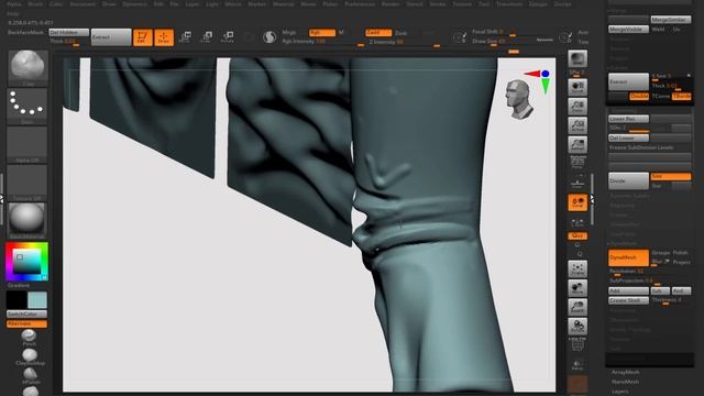 How to sculpt cloth in 3D? смотреть онлайн