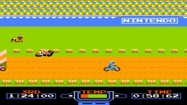 Excite-Bike  (Nes) Walkthrough