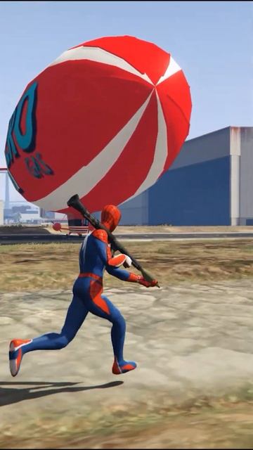GTA V : Spiderman Destroy the BALOONS #gta смотреть онлайн